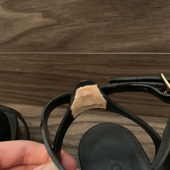 Navy JCrew leather sandals - Picture 5 of 5